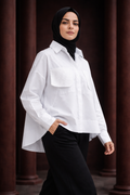 Pure Line Oversize Gömlek – Modern Tesettür Seri