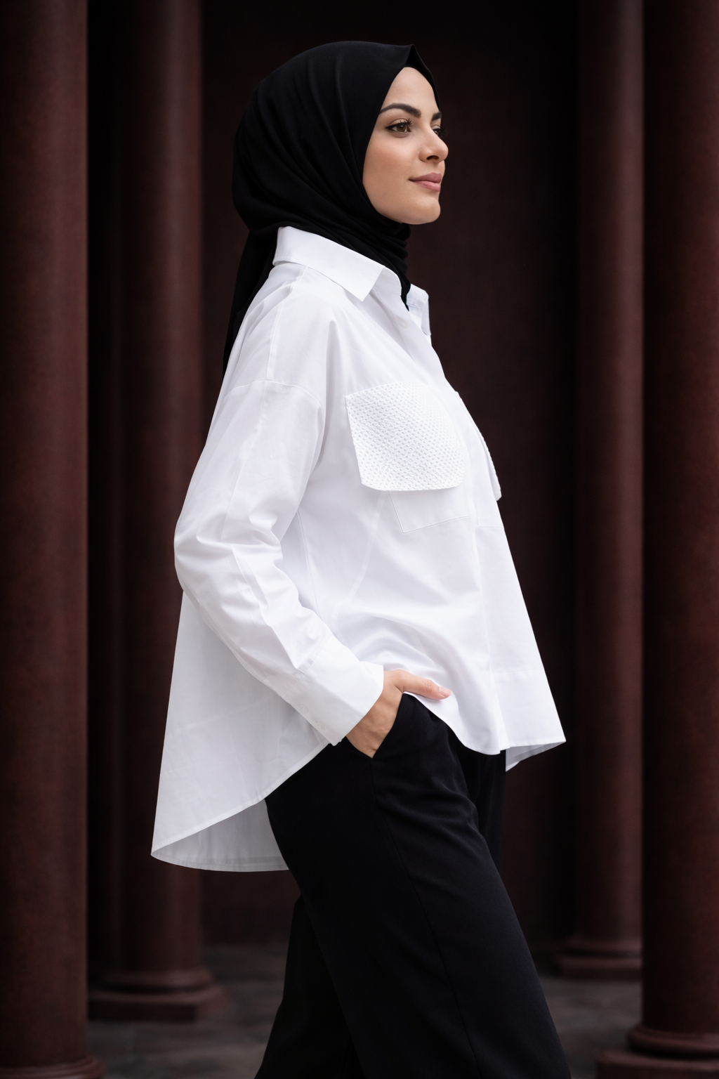 Pure Line Oversize Gömlek – Modern Tesettür Seri