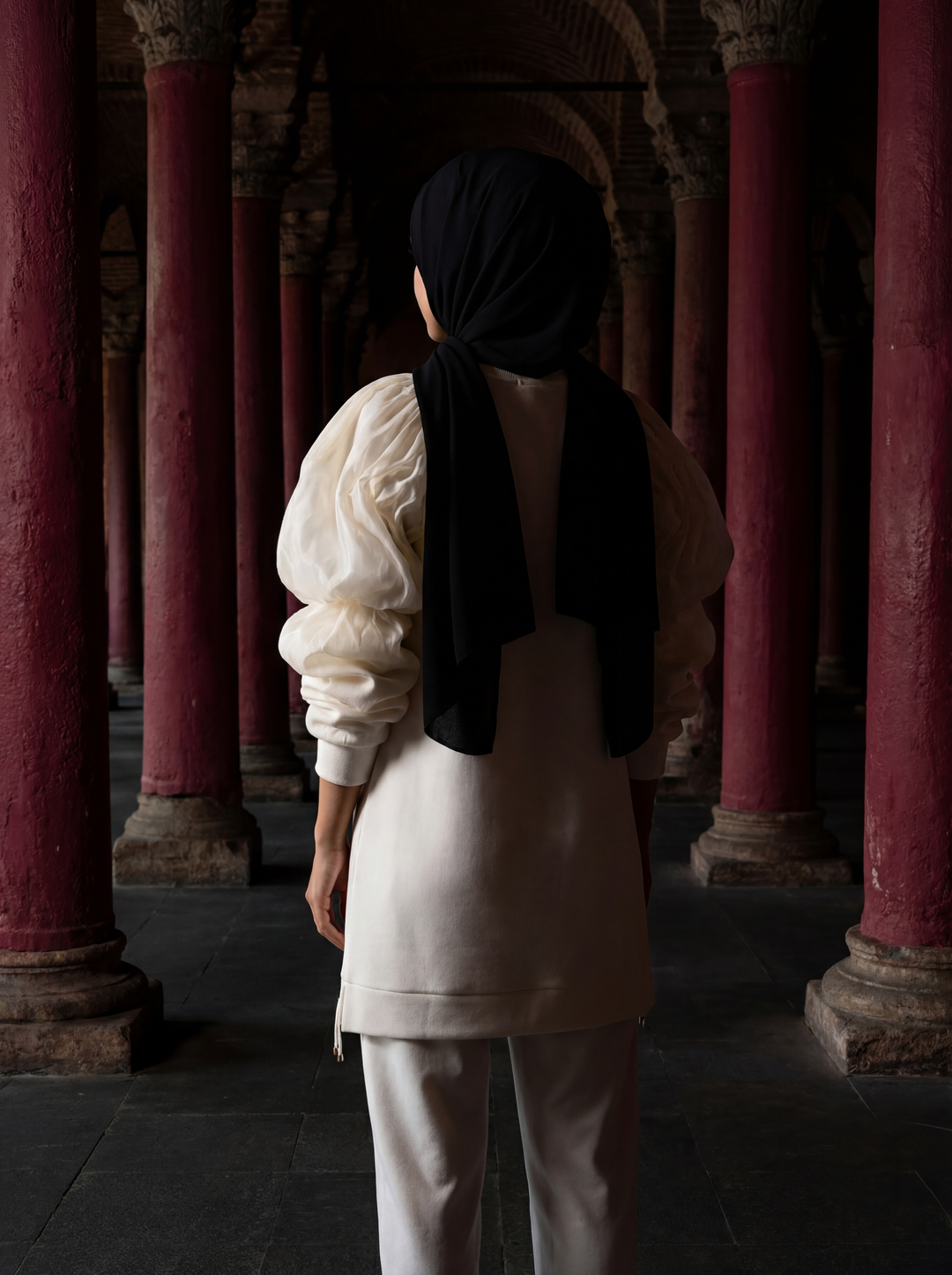 MERYESA – Beyaz Tesettür Takım