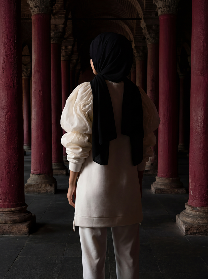 MERYESA – Beyaz Tesettür Takım