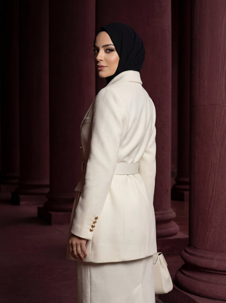 MERYESA – Kemerli Premium Tesettür Ceket Takım