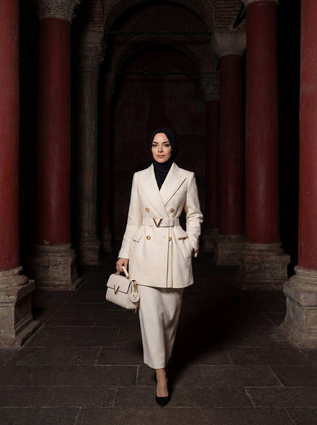 MERYESA – Kemerli Premium Tesettür Ceket
