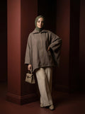 Vera Oversize Fermuarlı Tunik – Vizon