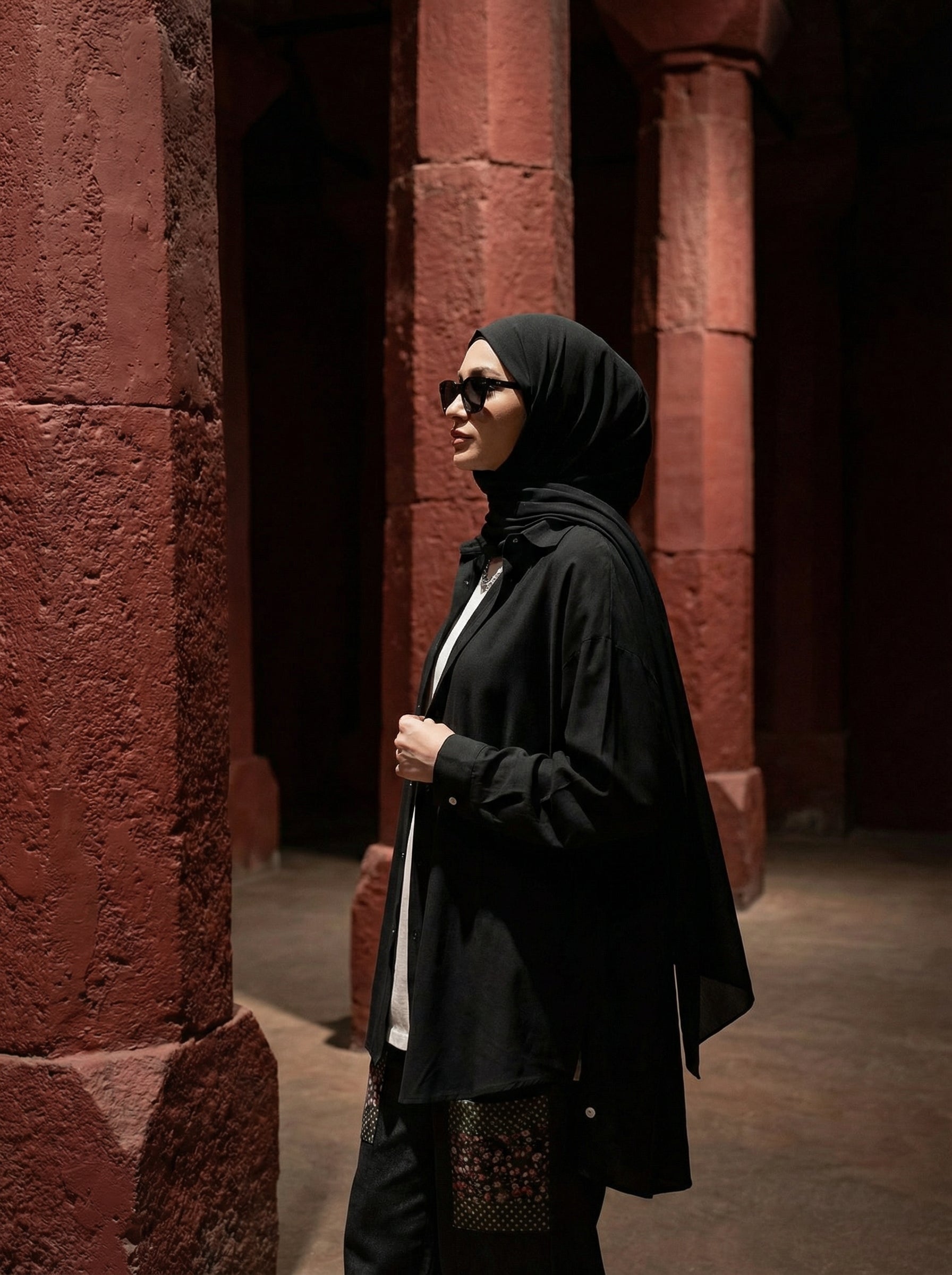 Meryesa Noir Oversize Gömlek